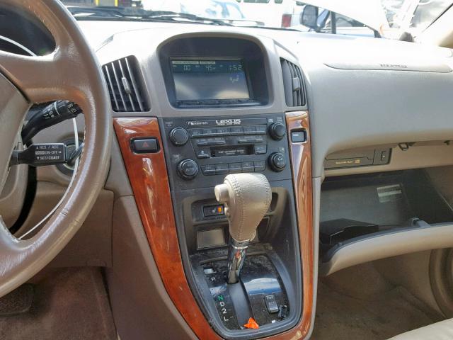 JT6HF10U9Y0131277 - 2000 LEXUS RX 300 GOLD photo 9