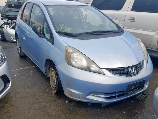 JHMGE8H2XAC027130 - 2010 HONDA FIT BLUE photo 1