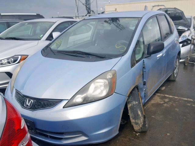 JHMGE8H2XAC027130 - 2010 HONDA FIT BLUE photo 2