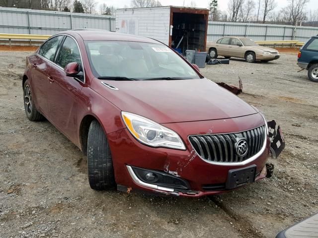 2G4GL5EX8H9182553 - 2017 BUICK REGAL SPOR MAROON photo 1