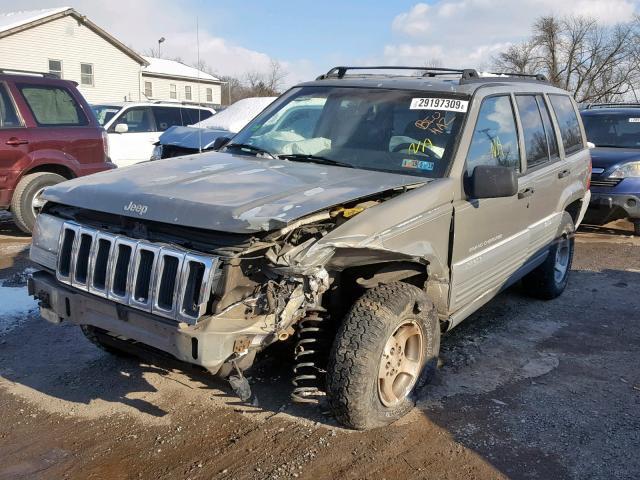 1J4GZ58S3VC668026 - 1997 JEEP GRAND CHER BROWN photo 2