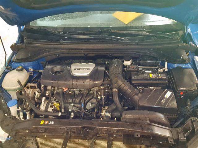 KMHD04LB8HU362549 - 2017 HYUNDAI ELANTRA SP BLUE photo 7