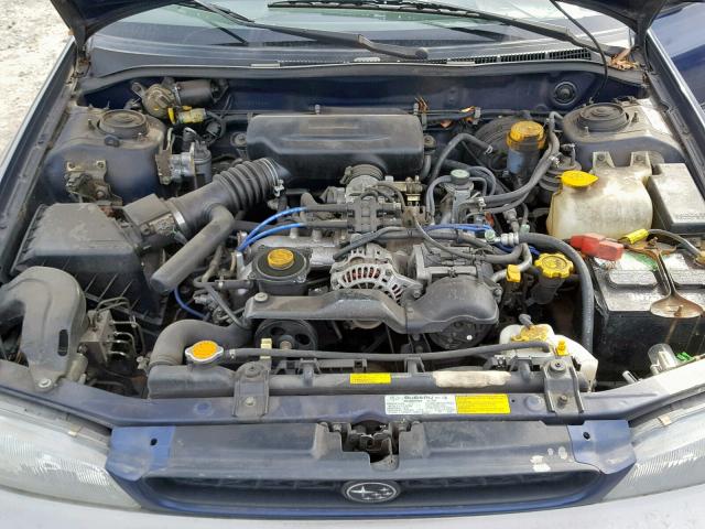 JF1GF4859VH821844 - 1997 SUBARU IMPREZA OU BLUE photo 7