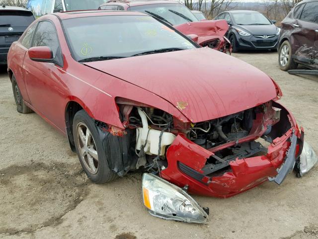 1HGCM72634A004265 - 2004 HONDA ACCORD EX RED photo 1