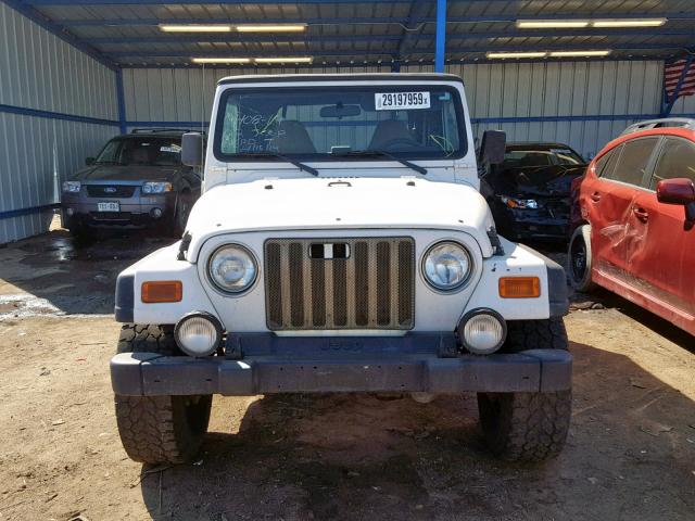 1J4FA49S22P731598 - 2002 JEEP WRANGLER / WHITE photo 9