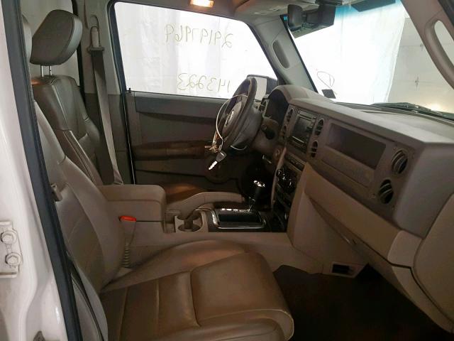 1J8HG48K97C676279 - 2007 JEEP COMMANDER WHITE photo 5