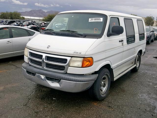 2B6HB11X1WK159393 - 1998 DODGE RAM VAN B1 WHITE photo 2