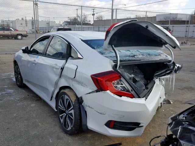 2HGFC1F78GH641030 - 2016 HONDA CIVIC EXL WHITE photo 3