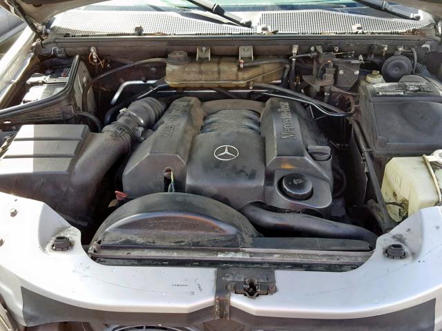 4JGAB54E51A230786 - 2001 MERCEDES-BENZ ML 320 SILVER photo 7