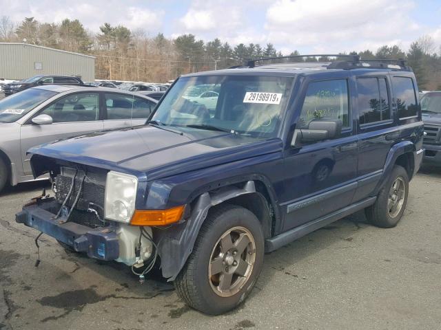 1J8HG48KX6C149978 - 2006 JEEP COMMANDER BLUE photo 2