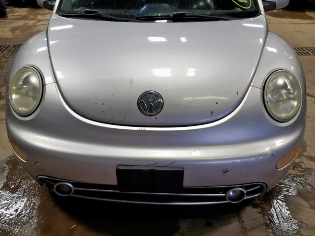 3VWCB21C11M444883 - 2001 VOLKSWAGEN NEW BEETLE SILVER photo 7