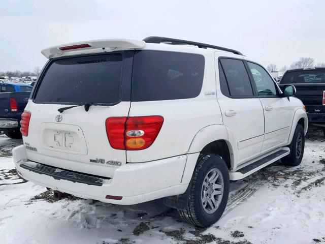 5TDBT48AX3S191755 - 2003 TOYOTA SEQUOIA LI WHITE photo 4