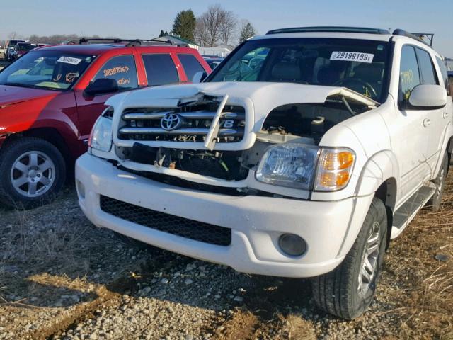 5TDBT48AX3S191755 - 2003 TOYOTA SEQUOIA LI WHITE photo 9