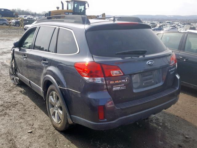 4S4BRDKCXC2293830 - 2012 SUBARU OUTBACK 3. GRAY photo 3