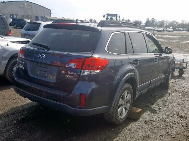 4S4BRDKCXC2293830 - 2012 SUBARU OUTBACK 3. GRAY photo 4