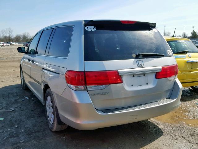 5FNRL38248B041315 - 2008 HONDA ODYSSEY LX SILVER photo 3