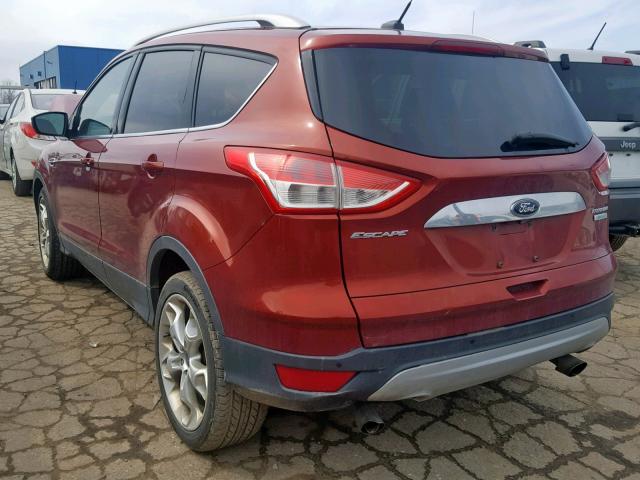 1FMCU0J96EUD08140 - 2014 FORD ESCAPE TIT ORANGE photo 3