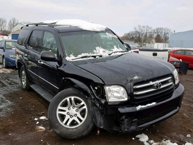 5TDBT48A33S154823 - 2003 TOYOTA SEQUOIA LI BLACK photo 1