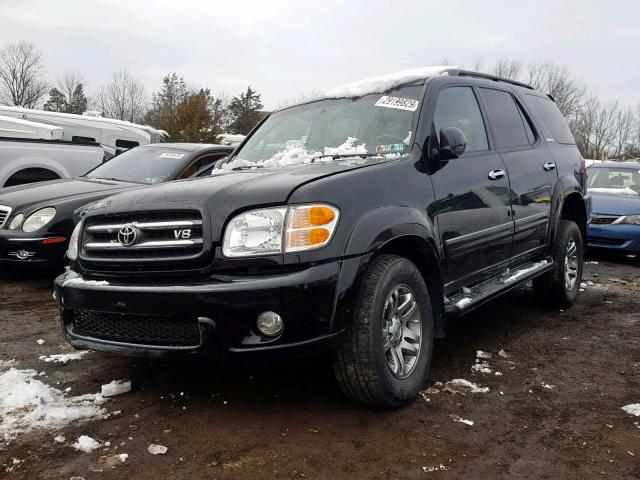 5TDBT48A33S154823 - 2003 TOYOTA SEQUOIA LI BLACK photo 2