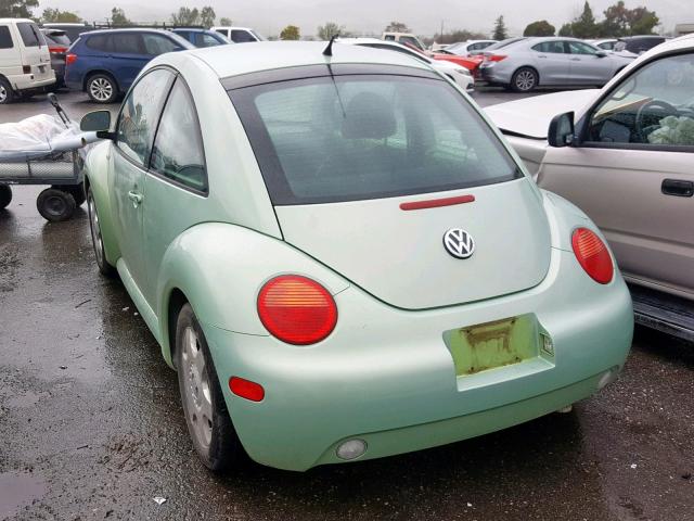3VWCD21CXYM492290 - 2000 VOLKSWAGEN NEW BEETLE Grün Foto 3