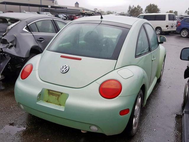 3VWCD21CXYM492290 - 2000 VOLKSWAGEN NEW BEETLE Grün Foto 4