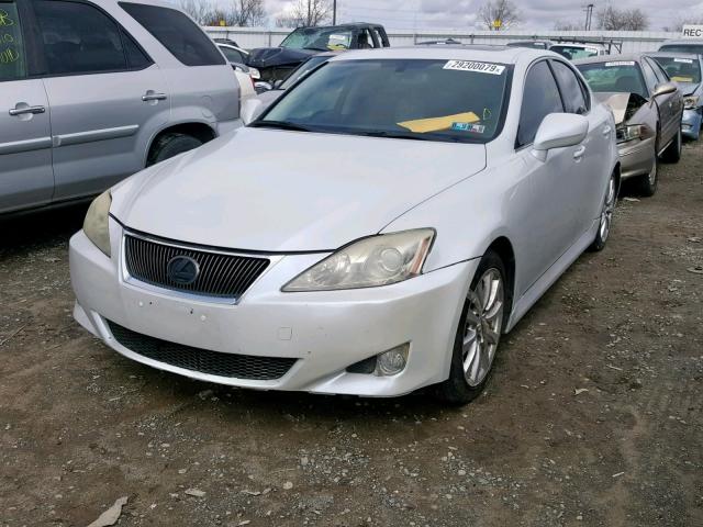 JTHCK262585019863 - 2008 LEXUS IS 250 WHITE photo 2