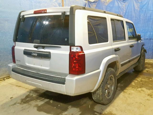 1J8HG48K76C206038 - 2006 JEEP COMMANDER SILVER photo 4