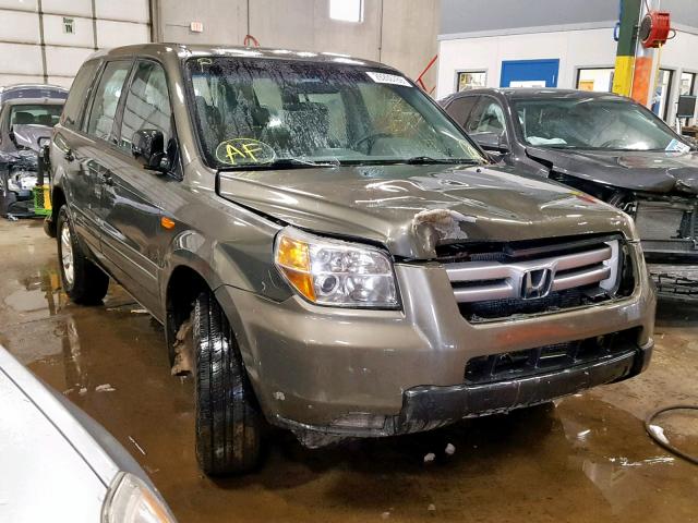 5FNYF18146B024445 - 2006 HONDA PILOT LX GREEN photo 1