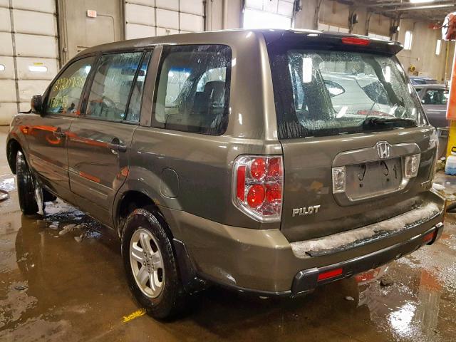 5FNYF18146B024445 - 2006 HONDA PILOT LX GREEN photo 3