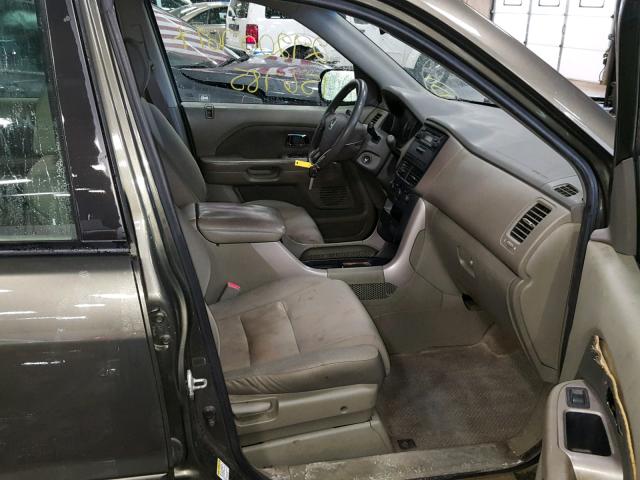 5FNYF18146B024445 - 2006 HONDA PILOT LX GREEN photo 5