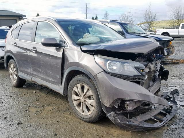 2HKRM4H7XEH661274 - 2014 HONDA CR-V EXL BROWN photo 1