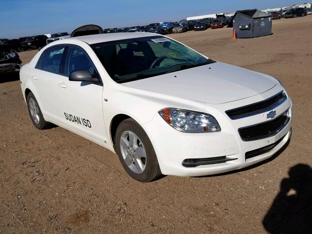 1G1ZG57B68F219585 - 2008 CHEVROLET MALIBU LS WHITE photo 1