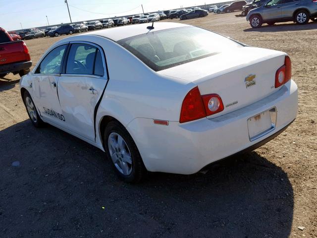 1G1ZG57B68F219585 - 2008 CHEVROLET MALIBU LS WHITE photo 3