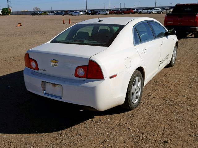 1G1ZG57B68F219585 - 2008 CHEVROLET MALIBU LS WHITE photo 4