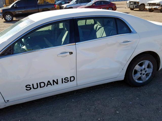 1G1ZG57B68F219585 - 2008 CHEVROLET MALIBU LS WHITE photo 9