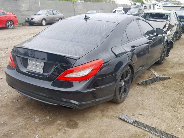 WDDLJ7DB0CA040503 - 2012 MERCEDES-BENZ CLS 550 BLACK photo 4