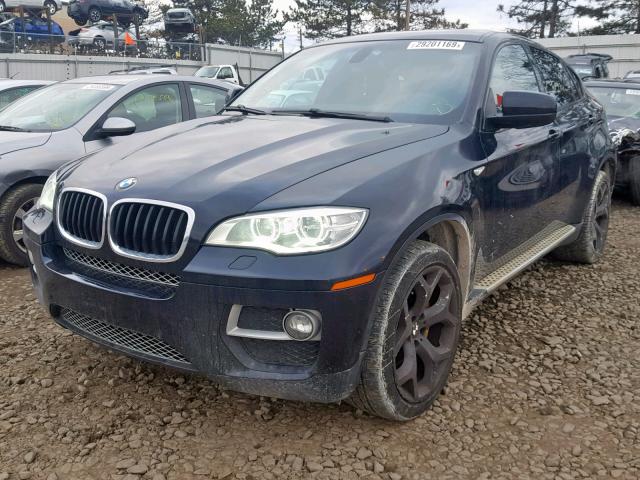 5UXFG2C54E0C44512 - 2014 BMW X6 XDRIVE3 BLACK photo 2