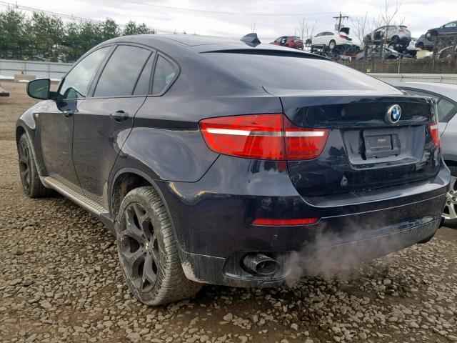 5UXFG2C54E0C44512 - 2014 BMW X6 XDRIVE3 BLACK photo 3