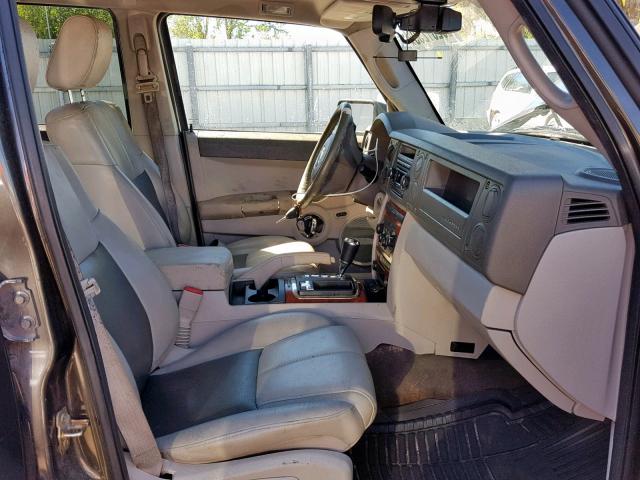 1J8HG58206C337527 - 2006 JEEP COMMANDER GREEN photo 5