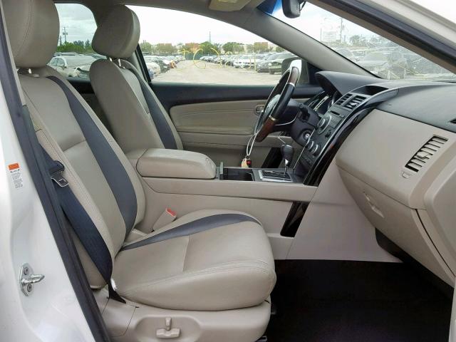 JM3TB28A580149541 - 2008 MAZDA CX-9 WHITE photo 5