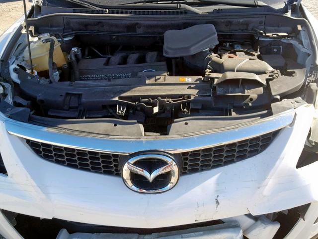 JM3TB28A580149541 - 2008 MAZDA CX-9 WHITE photo 7