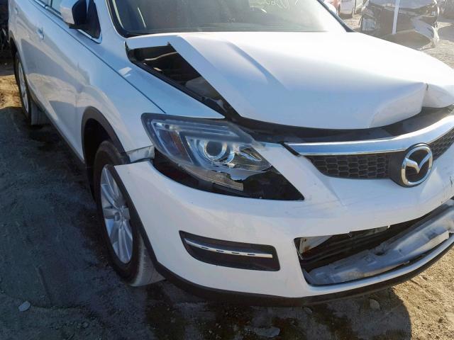 JM3TB28A580149541 - 2008 MAZDA CX-9 WHITE photo 9