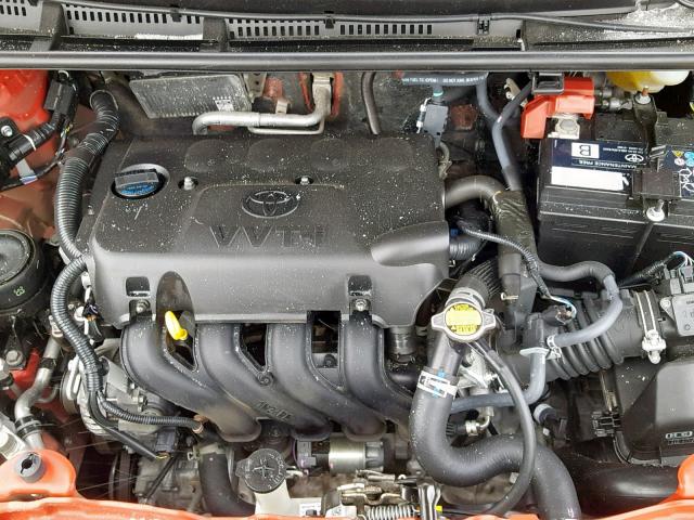 VNKKTUD32FA026296 - 2015 TOYOTA YARIS RED photo 7