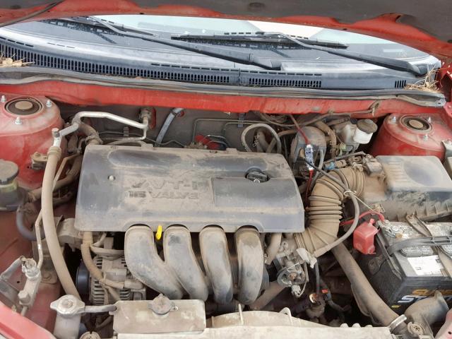 2T1BR32E83C130370 - 2003 TOYOTA COROLLA CE RED photo 7