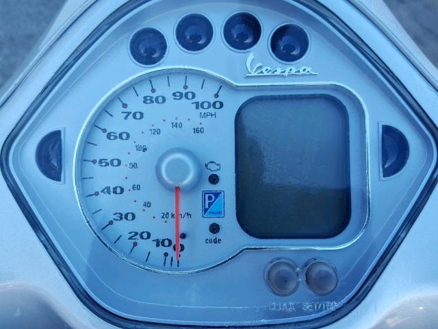 ZAPM459L975004639 - 2007 VESPA GTS 250 SILVER photo 8