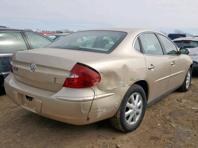 2G4WC532351234166 - 2005 BUICK LACROSSE C BEIGE photo 4