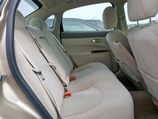 2G4WC532351234166 - 2005 BUICK LACROSSE C BEIGE photo 6