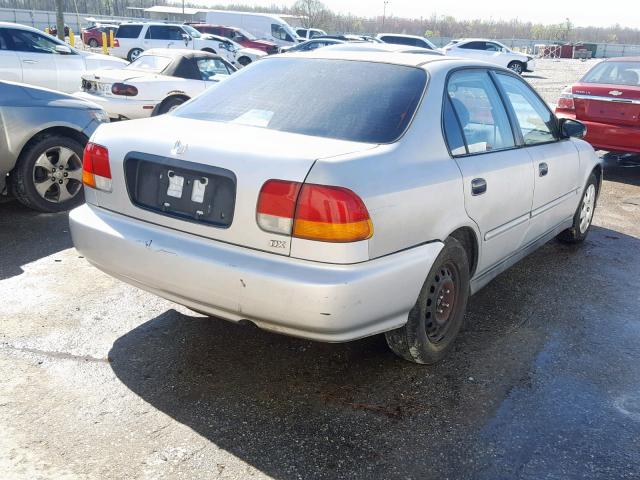 2HGEJ6629WH577064 - 1998 HONDA CIVIC DX SILVER photo 4