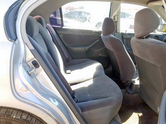 2HGEJ6629WH577064 - 1998 HONDA CIVIC DX SILVER photo 6