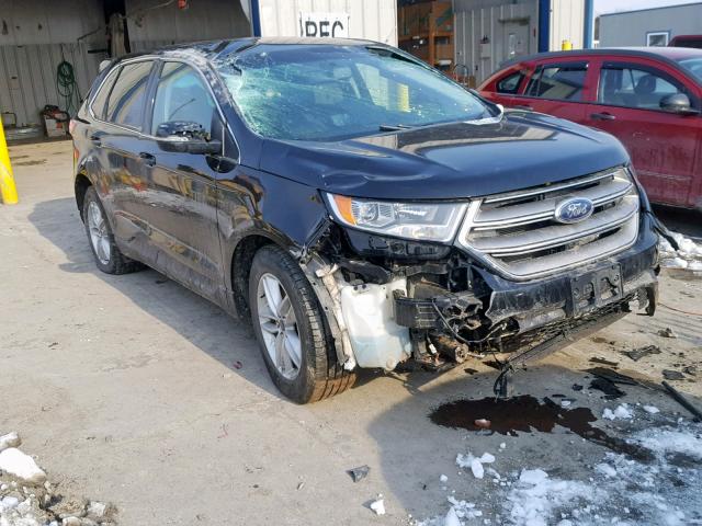 2FMTK4J87FBB63458 - 2015 FORD EDGE SEL BLACK photo 1